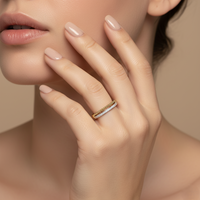 Threadline Band - Lab Diamond Ring