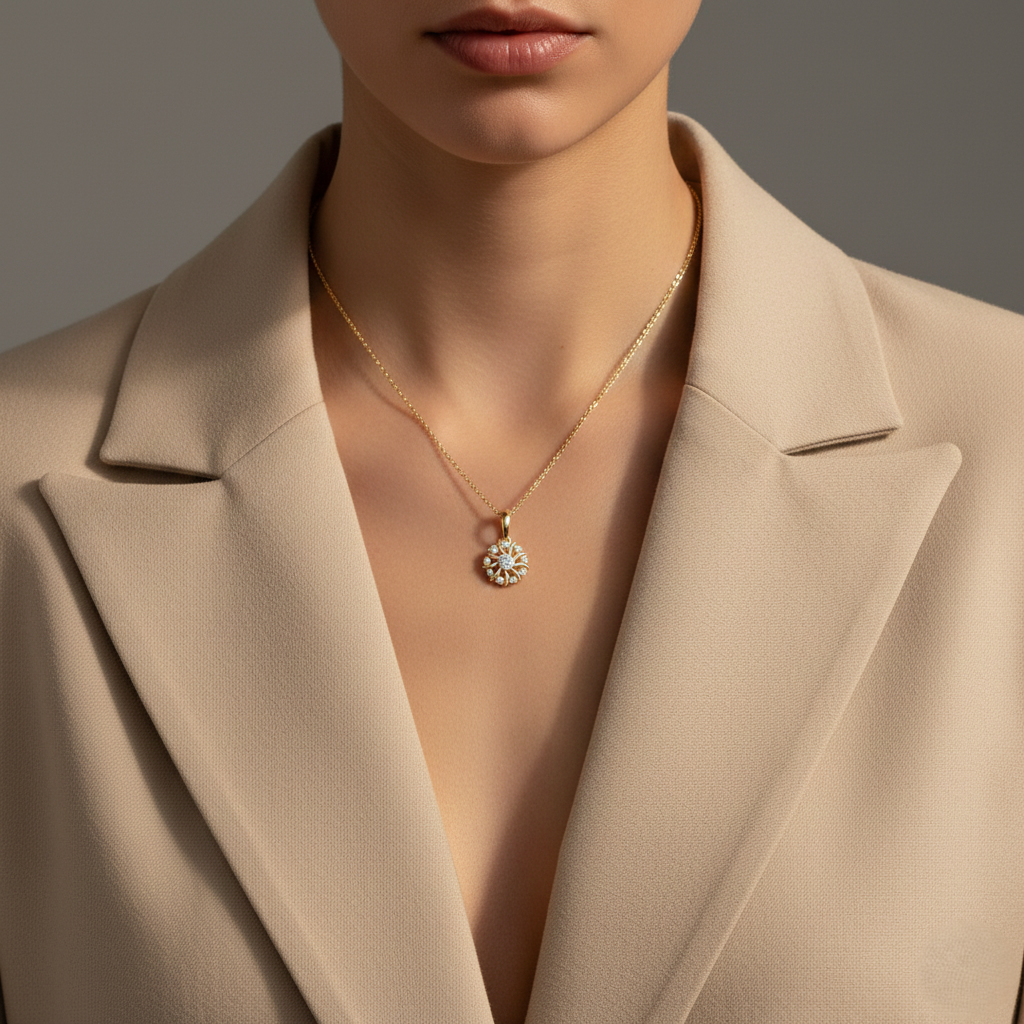 Cora Lab Diamond Pendant