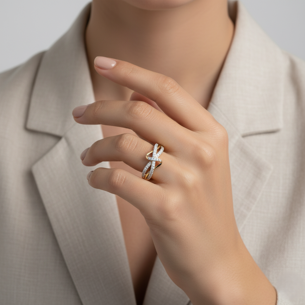 Crossflow Twist - Lab Diamond Ring