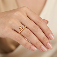 Heartline Merge - Lab Diamond Ring