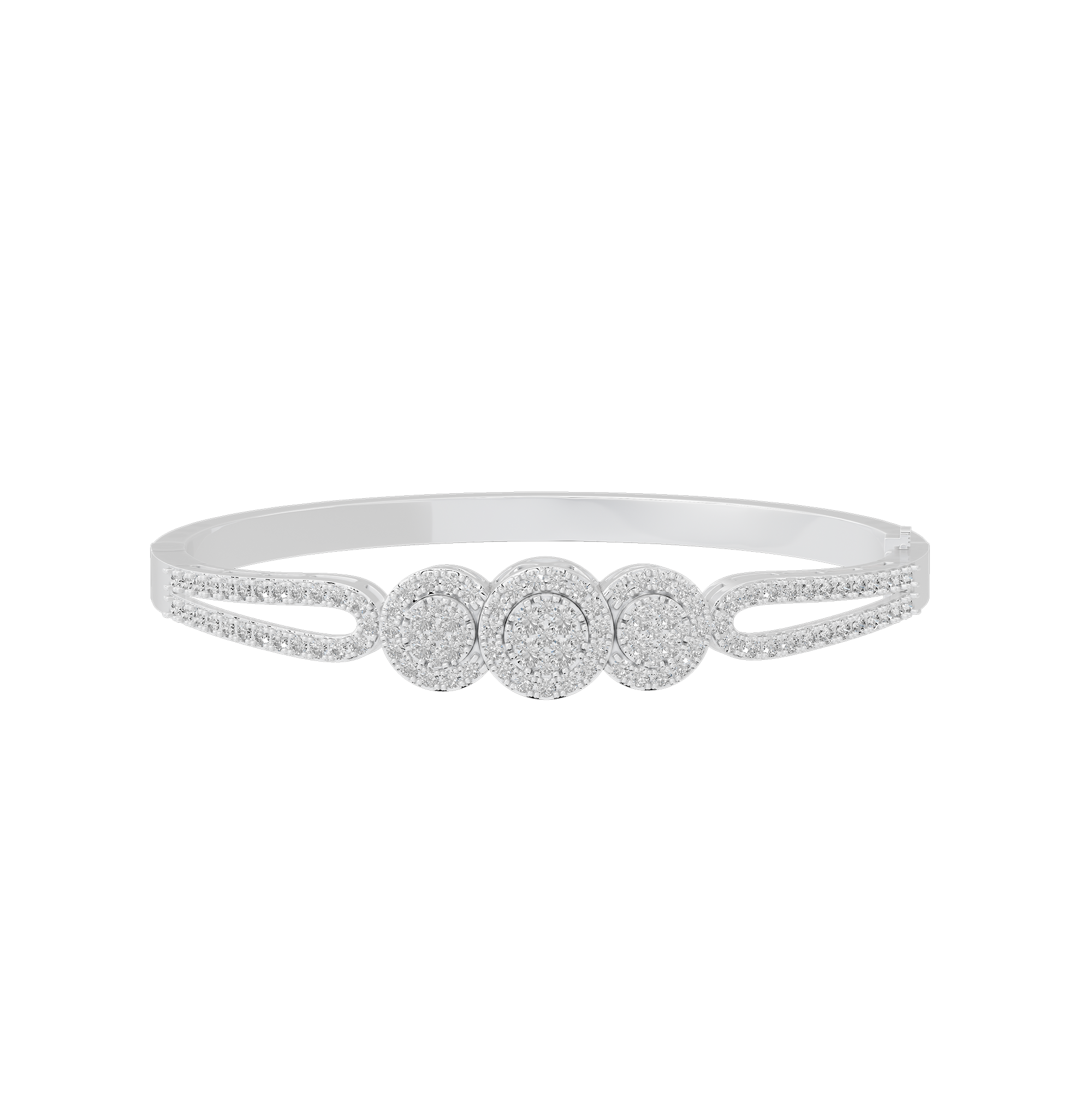 Trinity Spark Wristband 2.273 Carat Lab Grown Diamond Bracelet