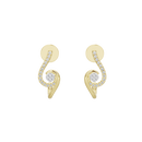 Swirl - Lab Diamond Earrings