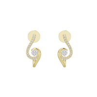 Swirl - Lab Diamond Earrings
