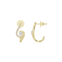 Swirl - Lab Diamond Earrings