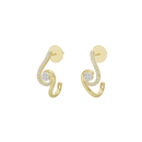 Swirl - Lab Diamond Earrings
