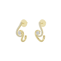 Swirl - Lab Diamond Earrings