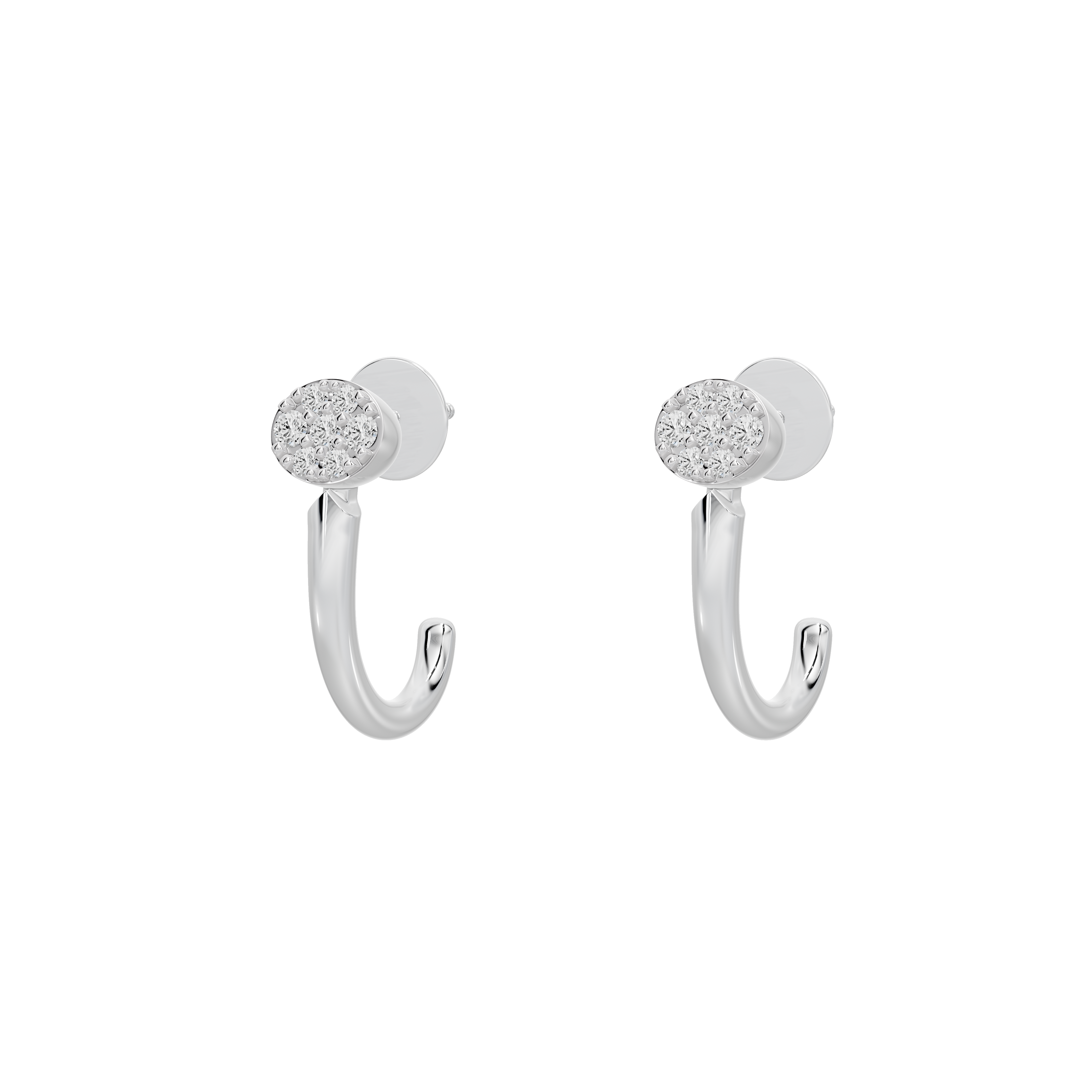Celeste Silver - Lab Diamond Earrings