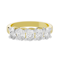 Trio Shine 1.492 Lab Grown Diamond Ring