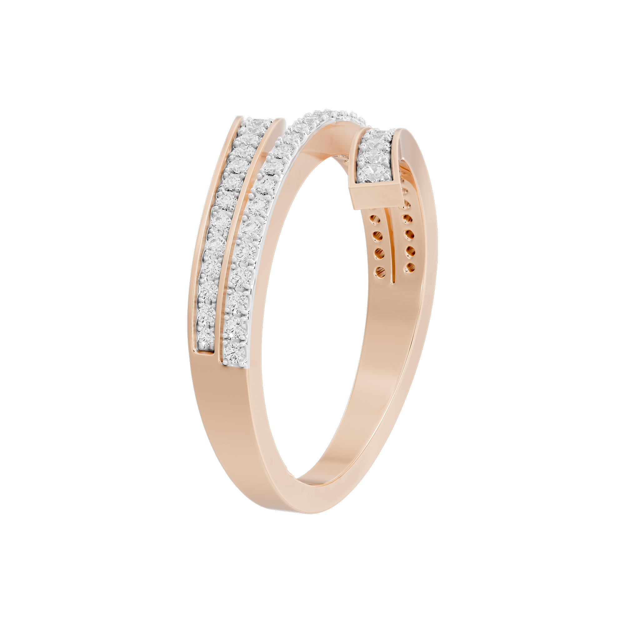 Ridin’ the Wave  0.369 Carat Lab Grown Diamond Ring
