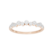 No Chill stationed bezel  0.143 Carat Lab Grown Diamond Ring