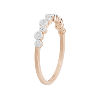 No Chill stationed bezel  0.143 Carat Lab Grown Diamond Ring