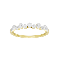 No Chill stationed bezel  0.143 Carat Lab Grown Diamond Ring