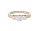 TrioShine 0.636 Carat Lab Grown Diamond Ring