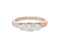 TrioShine 0.636 Carat Lab Grown Diamond Ring