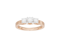 TrioShine 0.636 Carat Lab Grown Diamond Ring