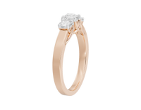 TrioShine 0.636 Carat Lab Grown Diamond Ring