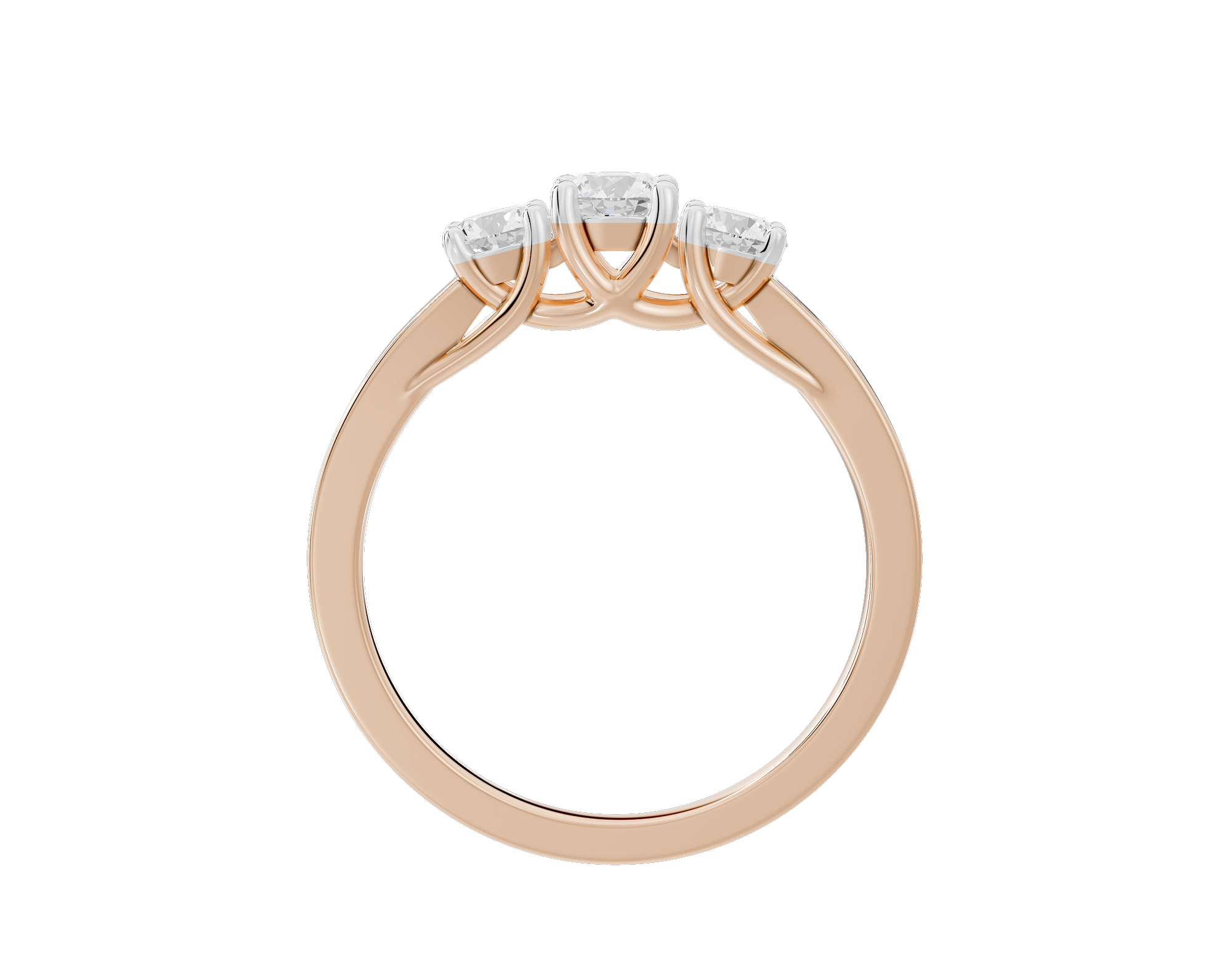 TrioShine 0.636 Carat Lab Grown Diamond Ring