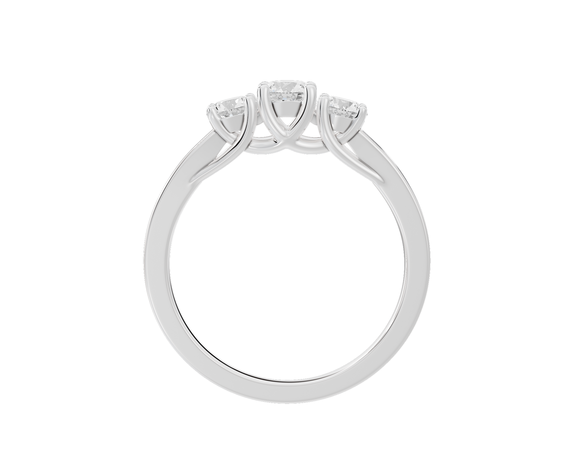 TrioShine 0.636 Carat Lab Grown Diamond Ring