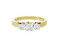 TrioShine 0.636 Carat Lab Grown Diamond Ring