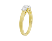 TrioShine 0.636 Carat Lab Grown Diamond Ring