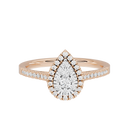 Pear Crownlight 0.419 Carat Lab Grown Diamond Ring