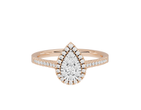 Pear Crownlight illusia Ring