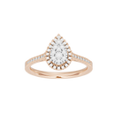 Pear Crownlight 0.419 Carat Lab Grown Diamond Ring