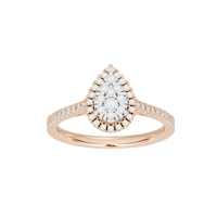 Pear Crownlight 0.419 Carat Lab Grown Diamond Ring