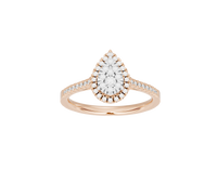Pear Crownlight illusia Ring