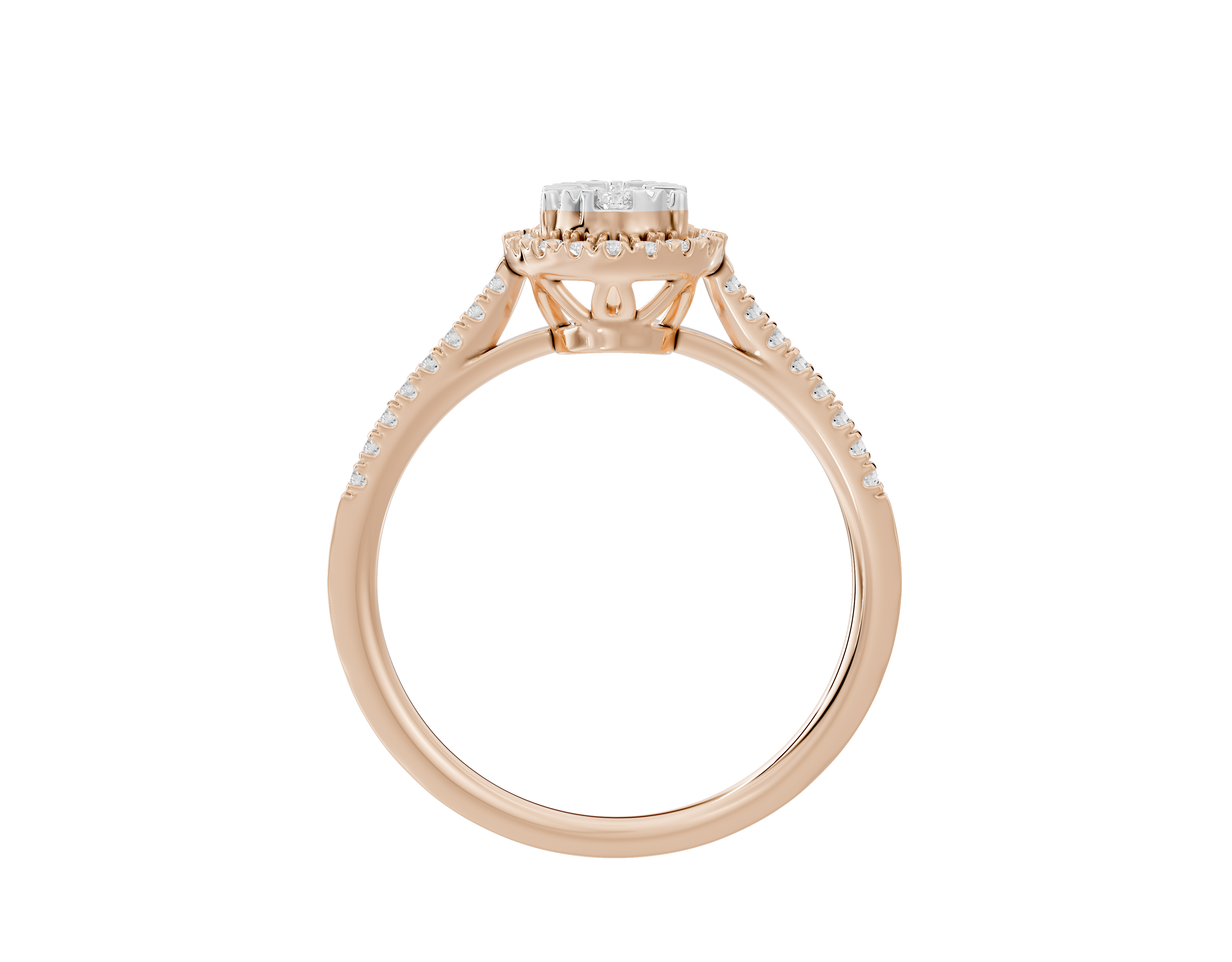 Pear Crownlight illusia Ring