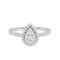 Pear Crownlight 0.419 Carat Lab Grown Diamond Ring