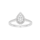 Pear Crownlight 0.419 Carat Lab Grown Diamond Ring