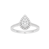 Pear Crownlight 0.419 Carat Lab Grown Diamond Ring