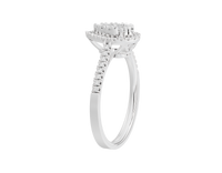 Pear Crownlight illusia - Lab Diamond Ring