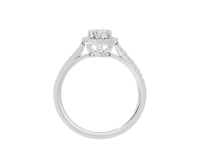 Pear Crownlight illusia - Lab Diamond Ring