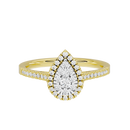 Pear Crownlight 0.419 Carat Lab Grown Diamond Ring