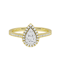 Pear Crownlight 0.419 Carat Lab Grown Diamond Ring