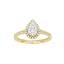 Pear Crownlight 0.419 Carat Lab Grown Diamond Ring