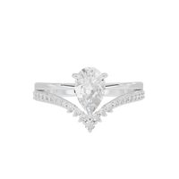 Teardrop Flex - Lab Diamond Ring