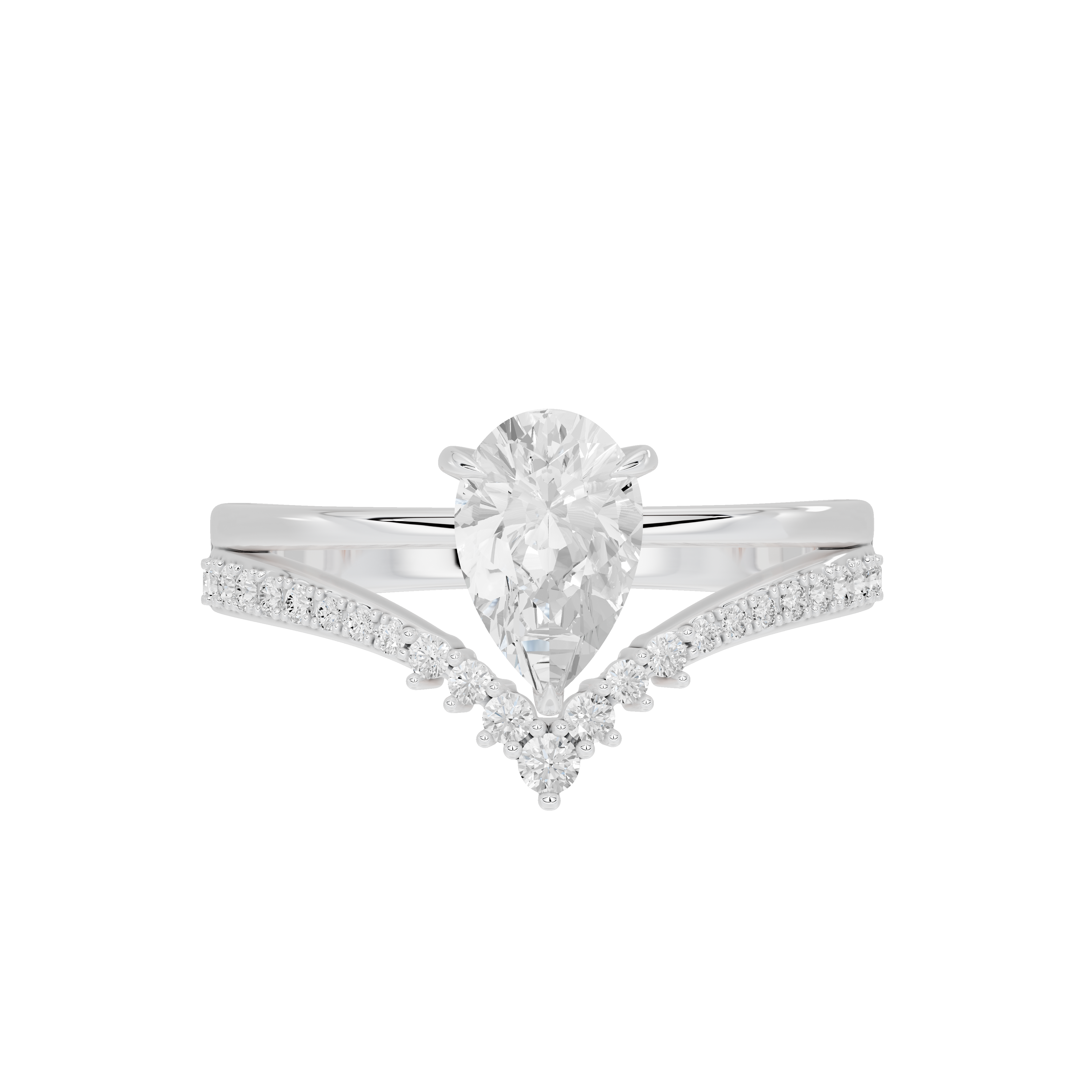 Teardrop Flex - Lab Diamond Ring