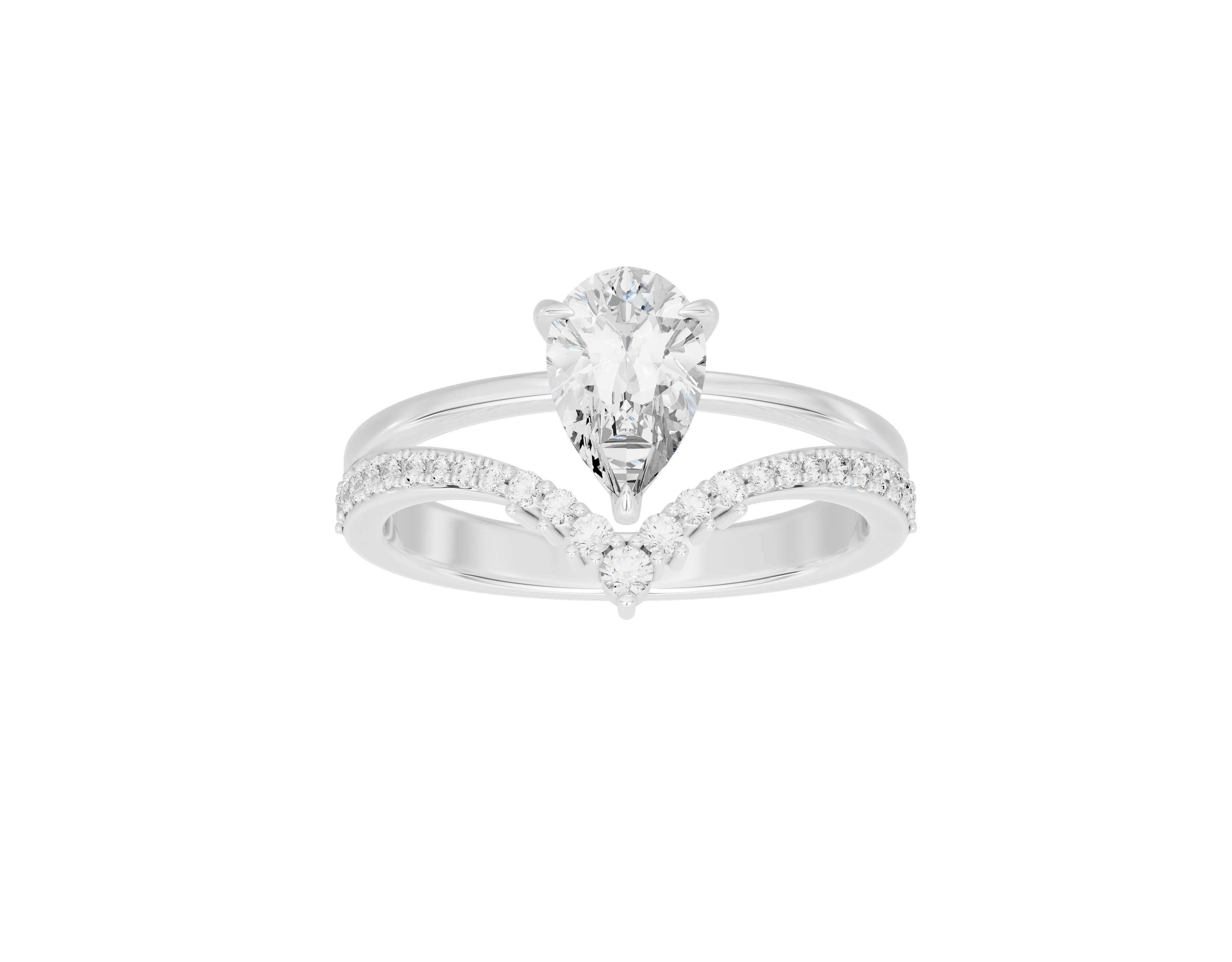 Teardrop Flex - Lab Diamond Ring