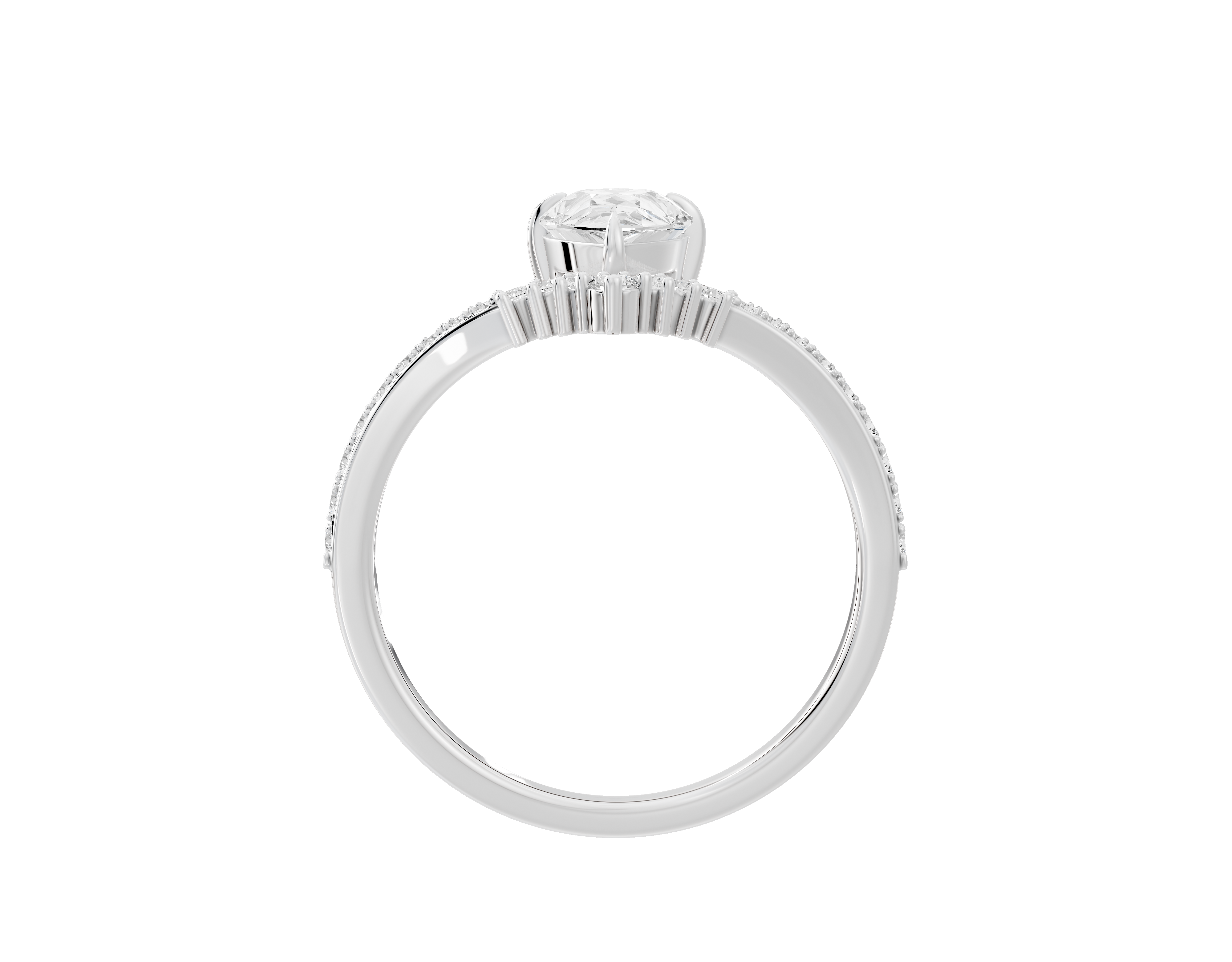 Teardrop Flex - Lab Diamond Ring