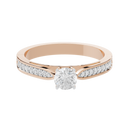 Point Made studded singula  0.682 Carat Lab Grown Diamond Ring