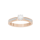 Point Made studded singula  0.682 Carat Lab Grown Diamond Ring