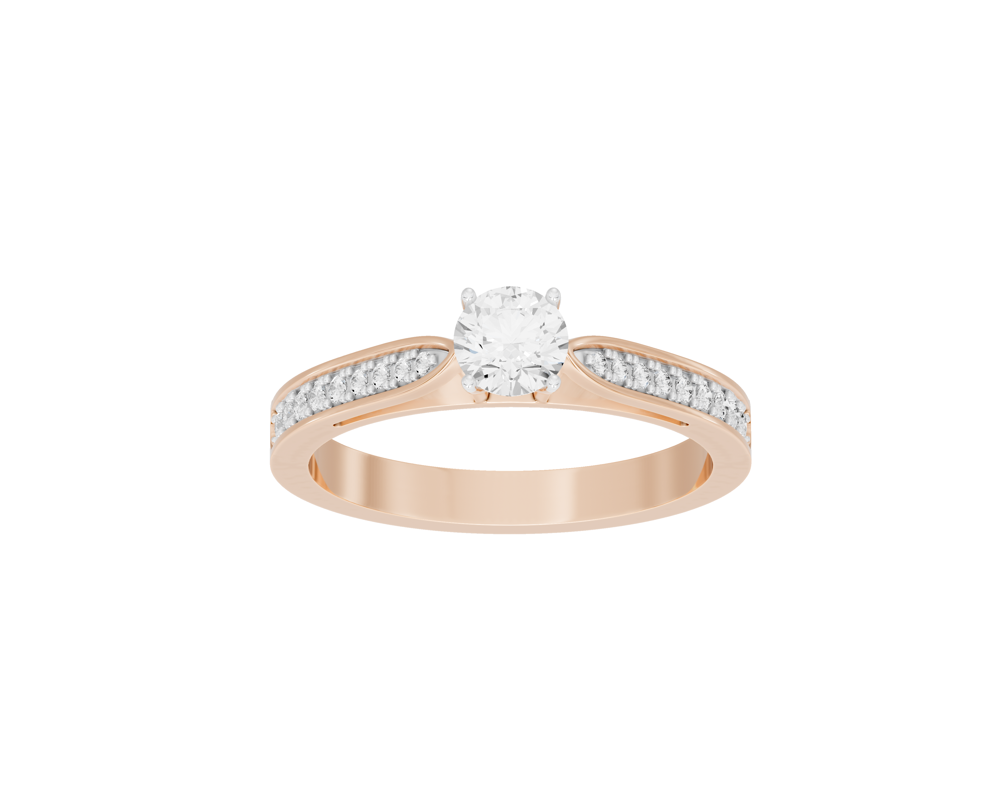 Point Made studded singula Ring