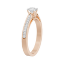 Point Made studded singula  0.682 Carat Lab Grown Diamond Ring