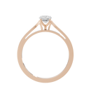 Point Made studded singula  0.682 Carat Lab Grown Diamond Ring