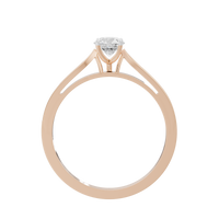Point Made studded singula  0.682 Carat Lab Grown Diamond Ring