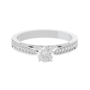 Point Made studded singula  0.682 Carat Lab Grown Diamond Ring