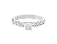 Point Made Studded Singula - Lab Diamond Ring